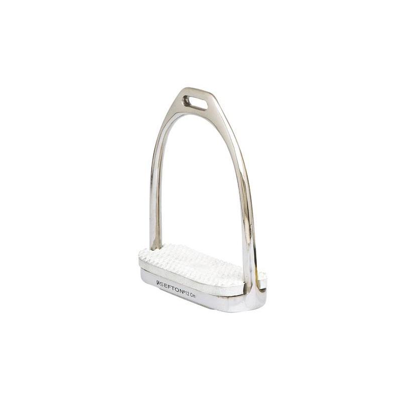  Estribo Ingles Sefton Compacto Inoxidable Con Taco (par)