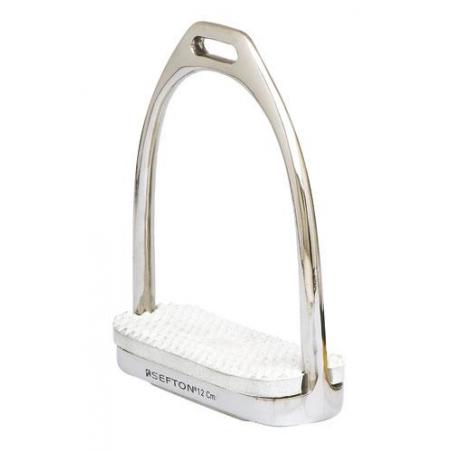  Estribo Ingles Sefton Compacto Inoxidable Con Taco (par)