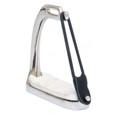  Estribo Ingles Sefton Seguridad Inoxidable Con Goma Lateral Y Taco (par)