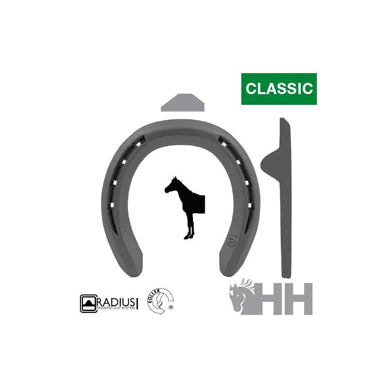 Herradura Kerckhaert Classic Roller Quarter Acero 2 Pestañas Delantera