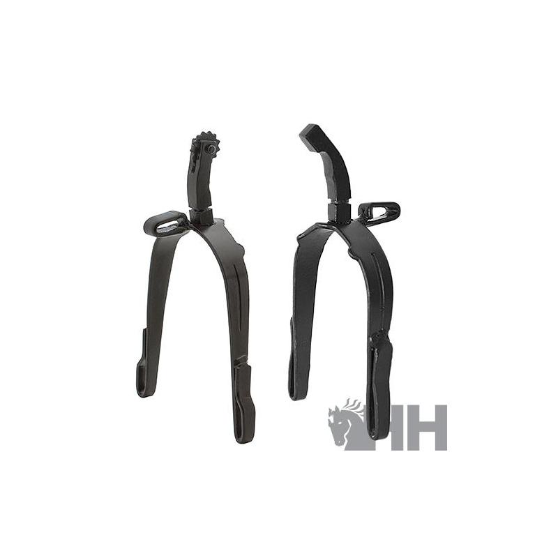 Espuela Vaquera Hh Gallo Largo Curvo Abajo (par)