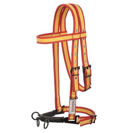  Cabezada Serreta Vaquera Hh Nylon C/ahogadero 3 Pilares Forrada