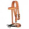  Cabezada Serreta Vaquera Hh Nylon C/ahogadero 3 Pilares Forrada