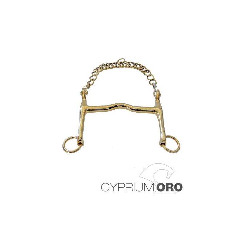  Bocado Sefton Cyprium Oro Doma Embocadura Grosor 12 Mm