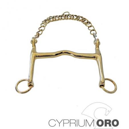 Bocado Sefton Cyprium Oro Doma Embocadura Grosor 12 Mm