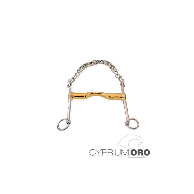  Bocado Sefton Cyprium Oro Doma Embocadura Grosor 18 Mm