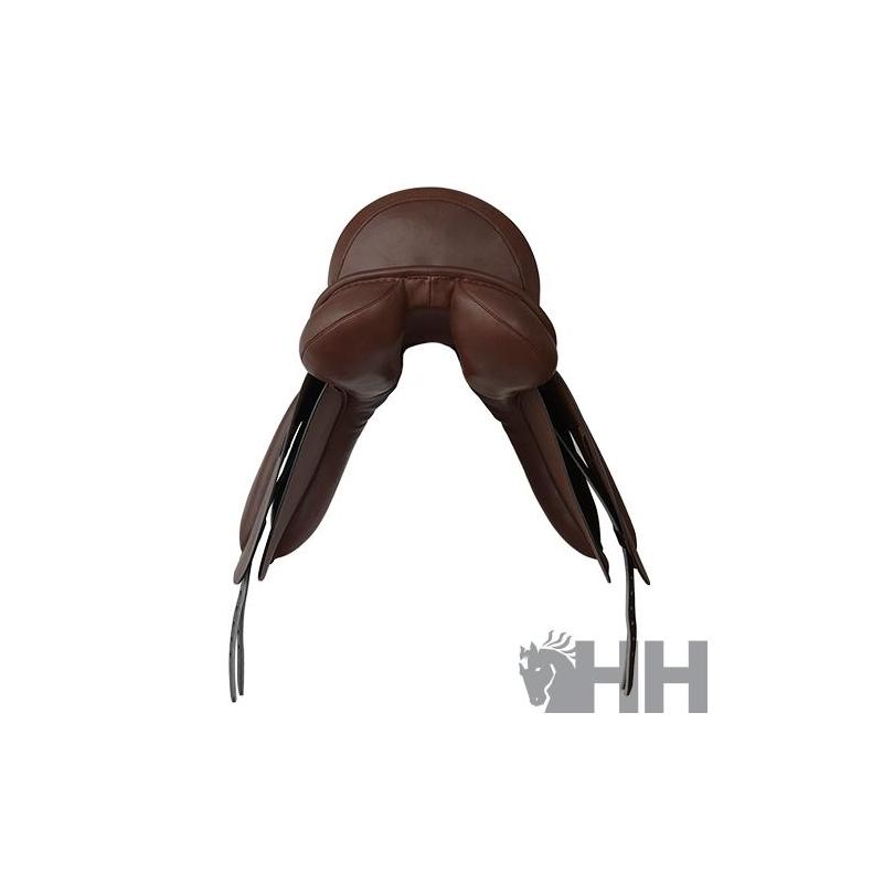 Sella Inglese Multiuso HNPDepot 15 Per Pony Dorso Largo, Colore Marrone, Varie Opzioni