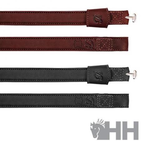 Bates Luxe Leder Steigbügel ohne Schnallen (Paar)
