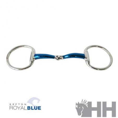  Filete Sefton Royal Blue Oliva Corta Embocadura Partida Grosor 14 Mm