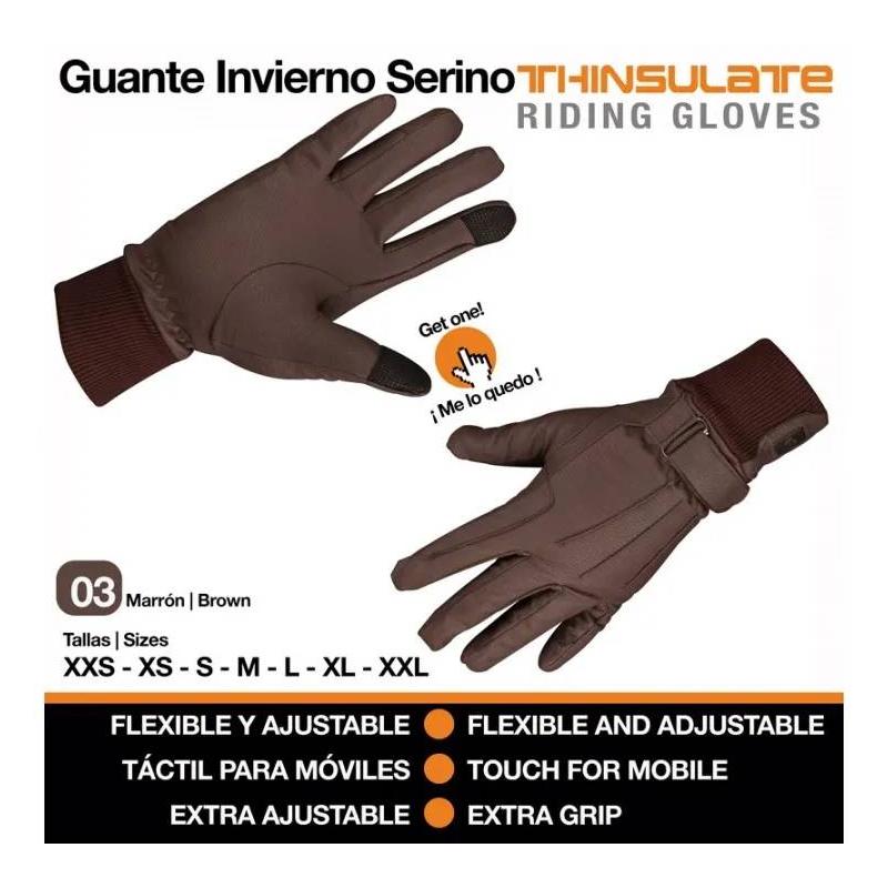 Guante Invierno Serino Thinsulate Marrón