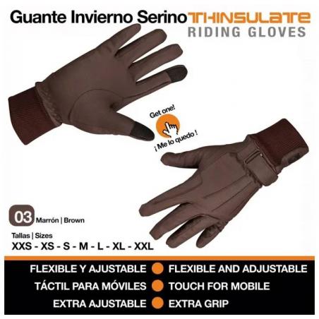 Guante Invierno Serino Thinsulate Marrón