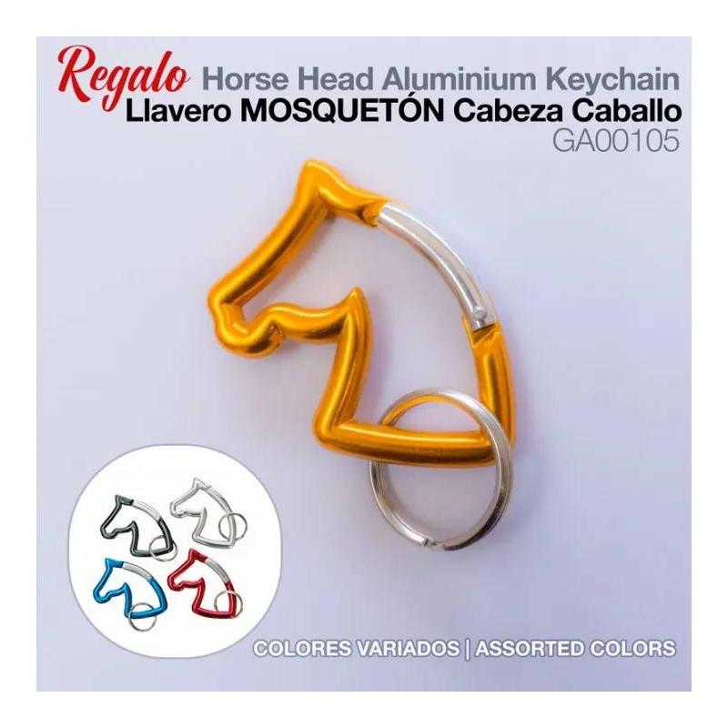 Llavero Mosquetón Cabeza Caballo Ga00105