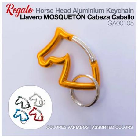 Llavero Mosquetón Cabeza Caballo Ga00105