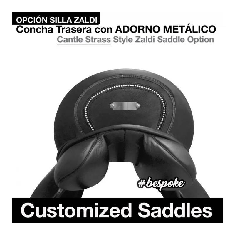 Silla Zaldi Con Concha Trasera Adorno Metálico