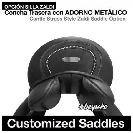 Silla Zaldi Con Concha Trasera Adorno Metálico