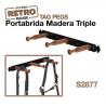 Portabrida Madera Triple Stubbs Retro Tack Pegs S2877