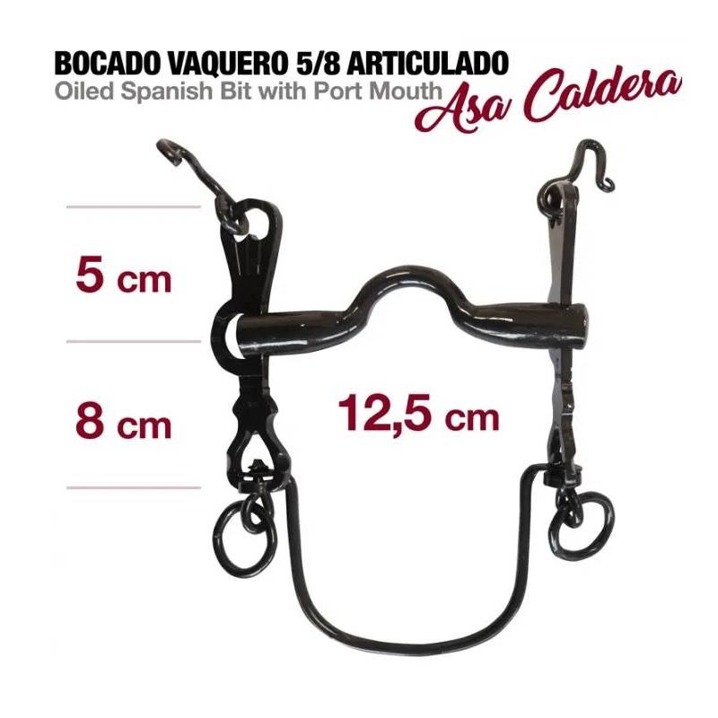 Bocado Vaquero 5/8 Articulado Asa Caldera Nº2C 12.5Cm