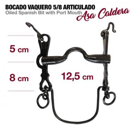 Bocado Vaquero 5/8 Articulado Asa Caldera Nº2C 12.5Cm