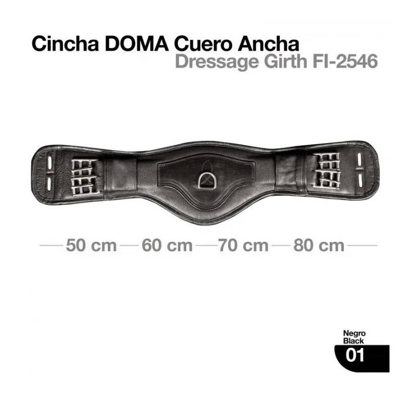 Cincha Doma Cuero Ancha Fi-2546
