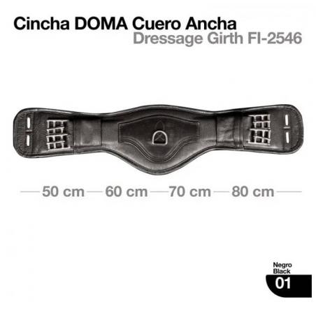 Cincha Doma Cuero Ancha Fi-2546