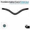 Frontalera Inglesa Charol/cristal Azul Br04 Negro