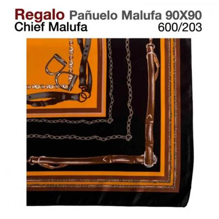 Regalo Pañuelo Malufa 90X90 600/58 Marrón