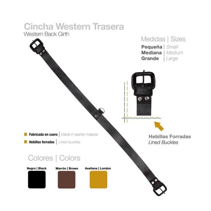  Cincha Western Trasera