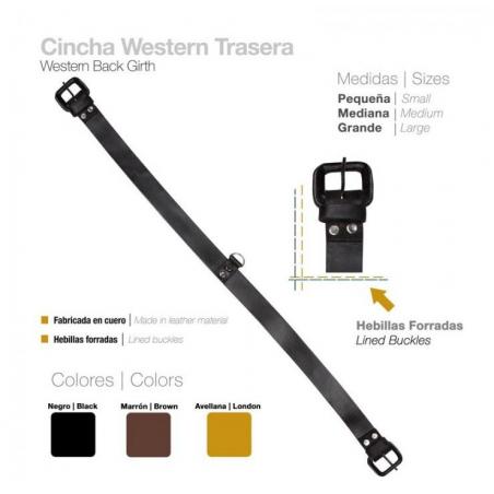 Cincha Western Trasera
