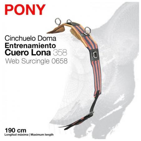  Cinchuelo Doma Entrenamiento Cuero Lona Pony