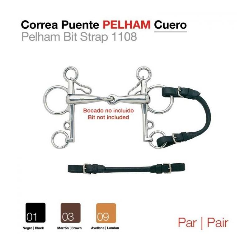 Correa Puente Pelham Cuero  Par