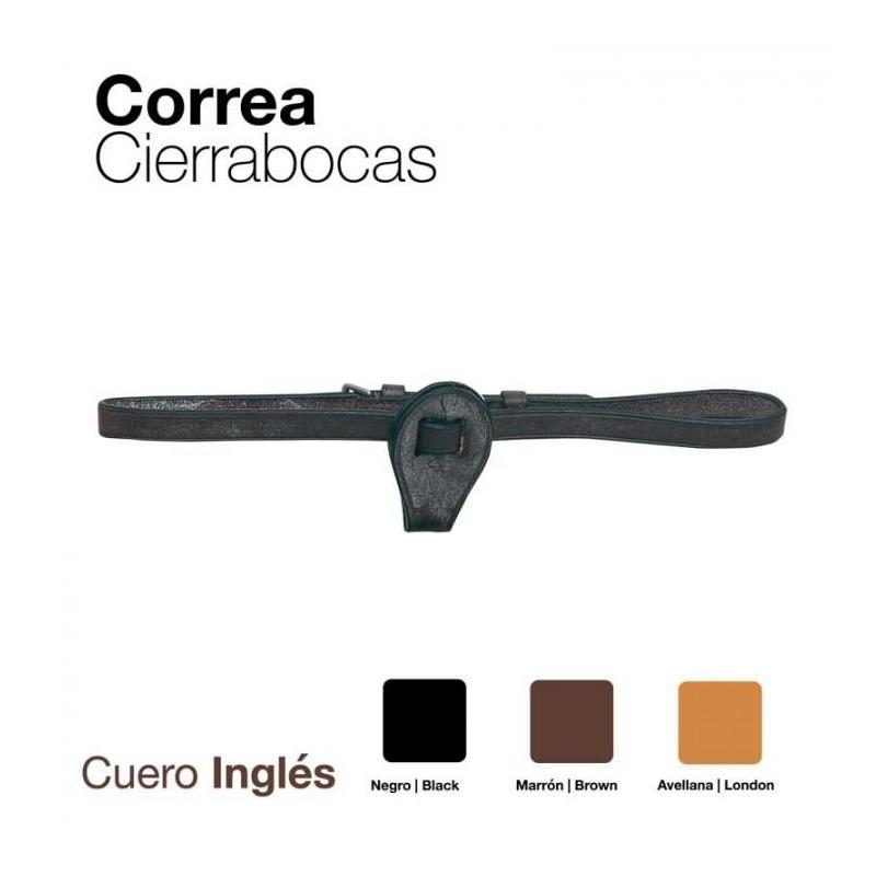  Correa Cierrabocas Cuero Inglés