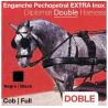  Enganche Pechopetral Extra Inox Doble Negro