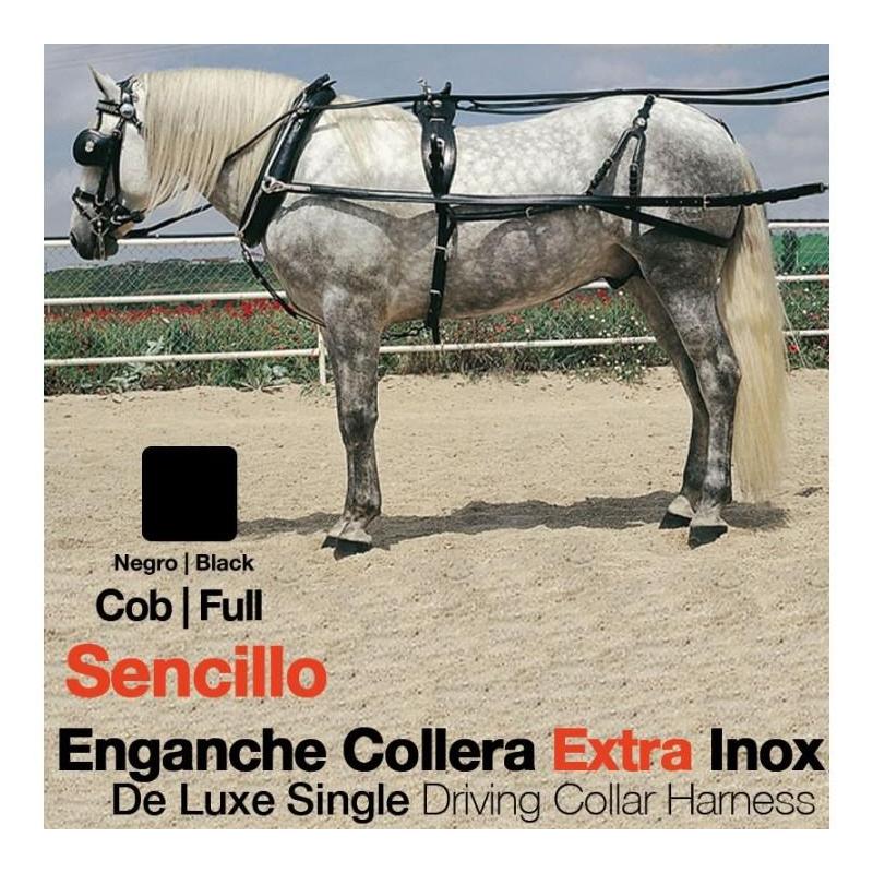 Enganche Collera Extra Inox Sencillo Negro