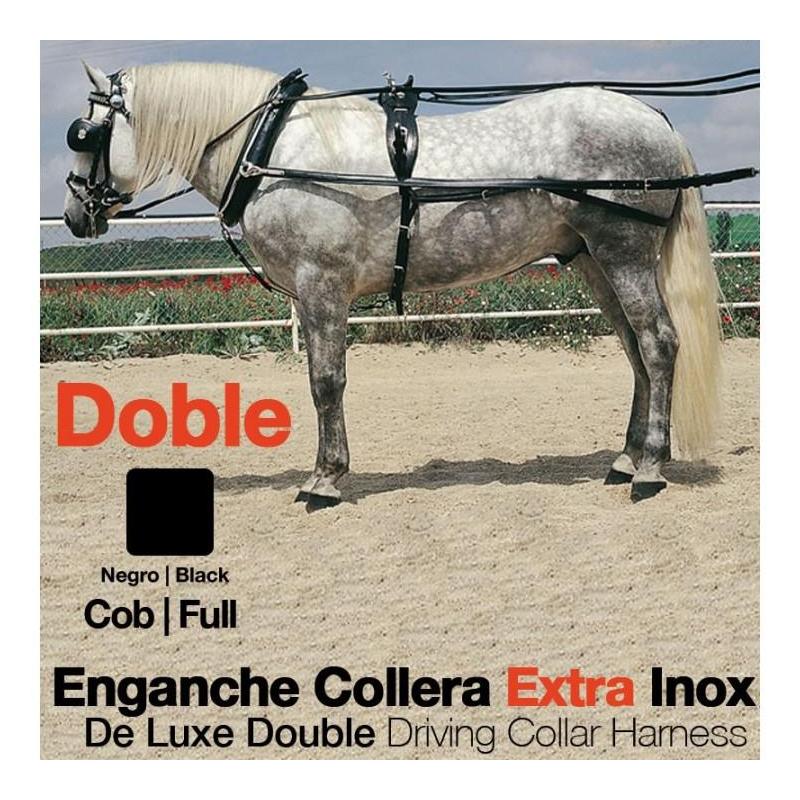  Enganche Collera Extra Inox Doble Negro