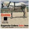  Enganche Collera Extra Inox Doble Negro