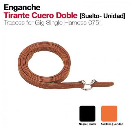  Enganche Tirante Cuero Suelto Unidad