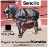  Enganche Pechopetral Maratón Sencillo Negro