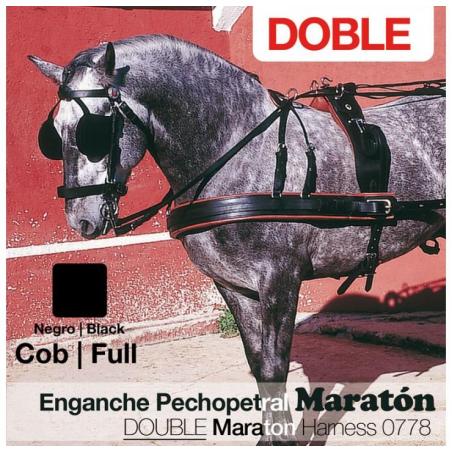  Enganche Pechopetral Maratón Doble Negro