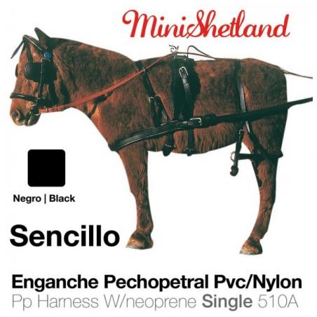  Enganche Pechopetral Pvc/nylon Sencillo Minishetland