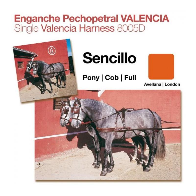  Enganche Pechopetral Valencia Sencillo Avellana