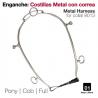  Enganche Costillas Metal Con Correa Negro