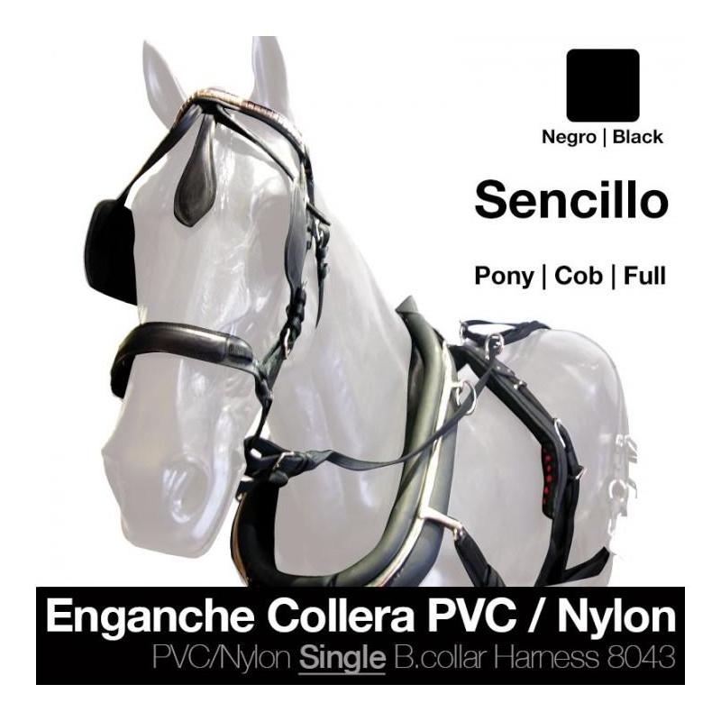  Enganche Collera Pvc/nylon Sencillo Negro