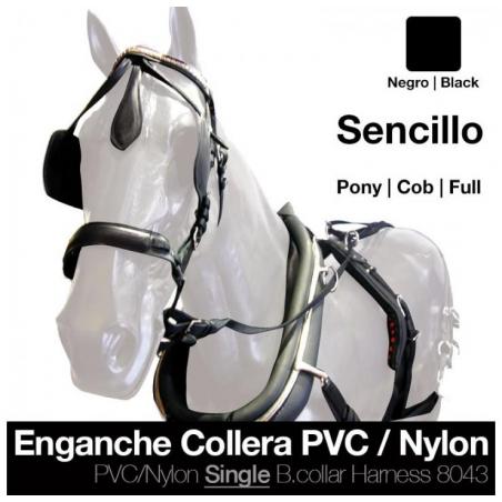  Enganche Collera Pvc/nylon Sencillo Negro