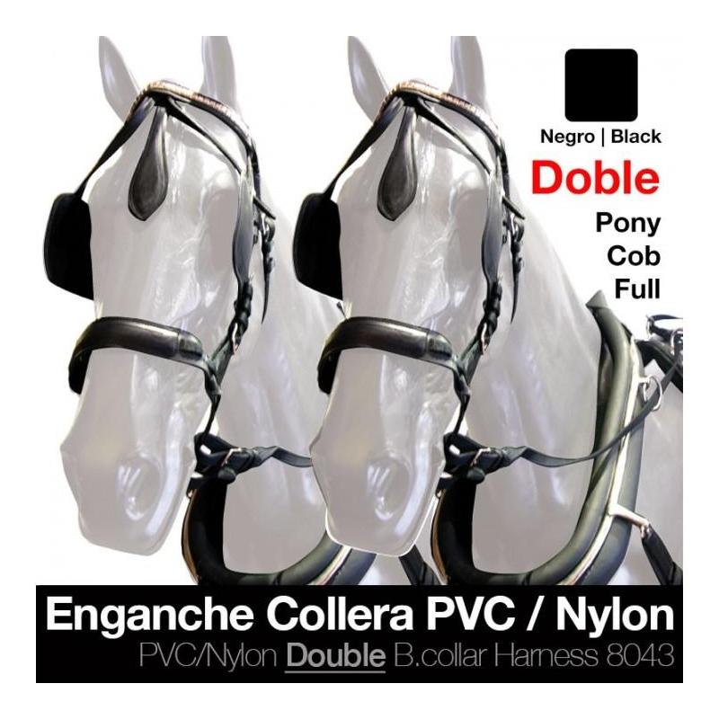  Enganche Collera Pvc/nylon Doble Negro