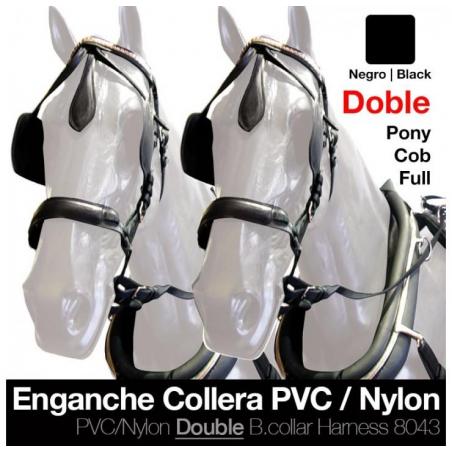  Enganche Collera Pvc/nylon Doble Negro