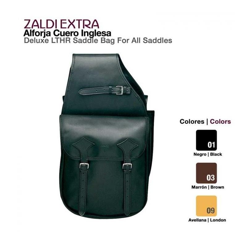  Alforja Cuero Zaldi Extra Inglesa