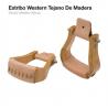  Estribo Western Tejano De Madera 221625+l