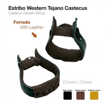  Estribo Western Tejano Castecus Forrado