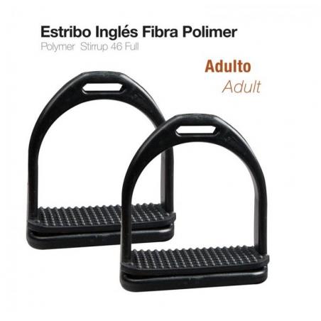  Estribo Inglés Fibra Polimer Adulto 221271k-46 Negro
