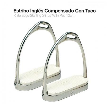  Estribo Inglés Inox Compensado Con Taco 22117 12cm